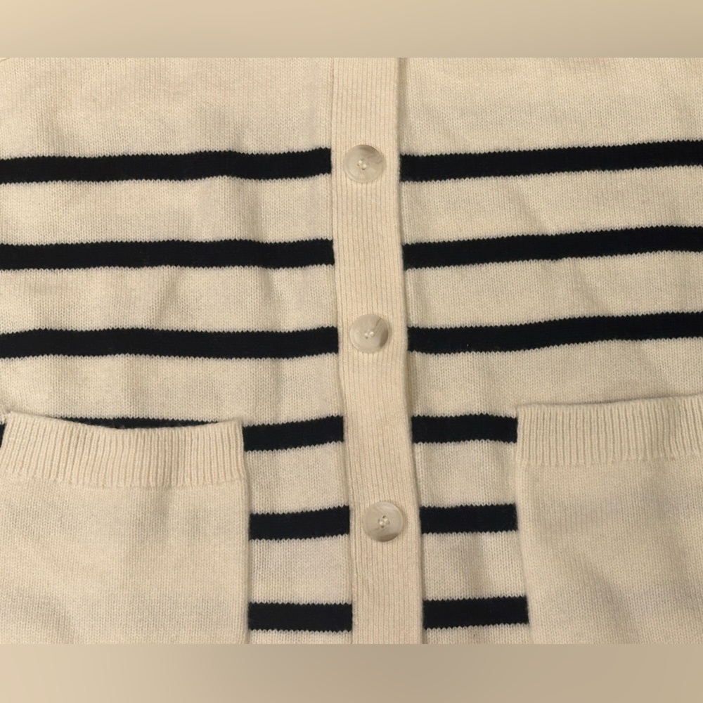 COS Striped Wool Crew Neck Sweater, Size Large. - Picture 11 of 14